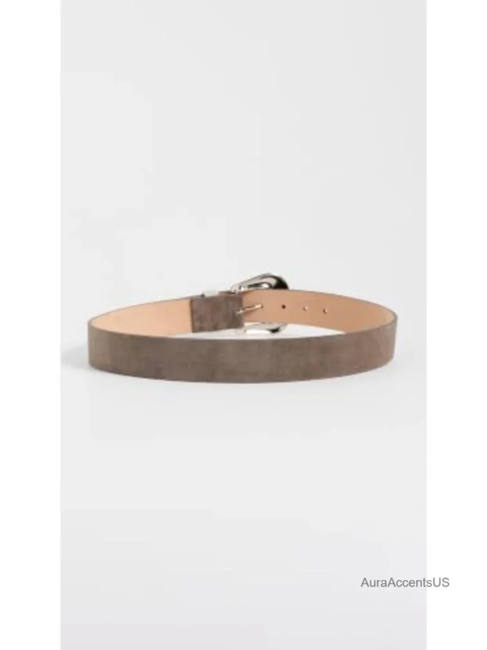 Women's Suede Belt Western Buckle 1.5